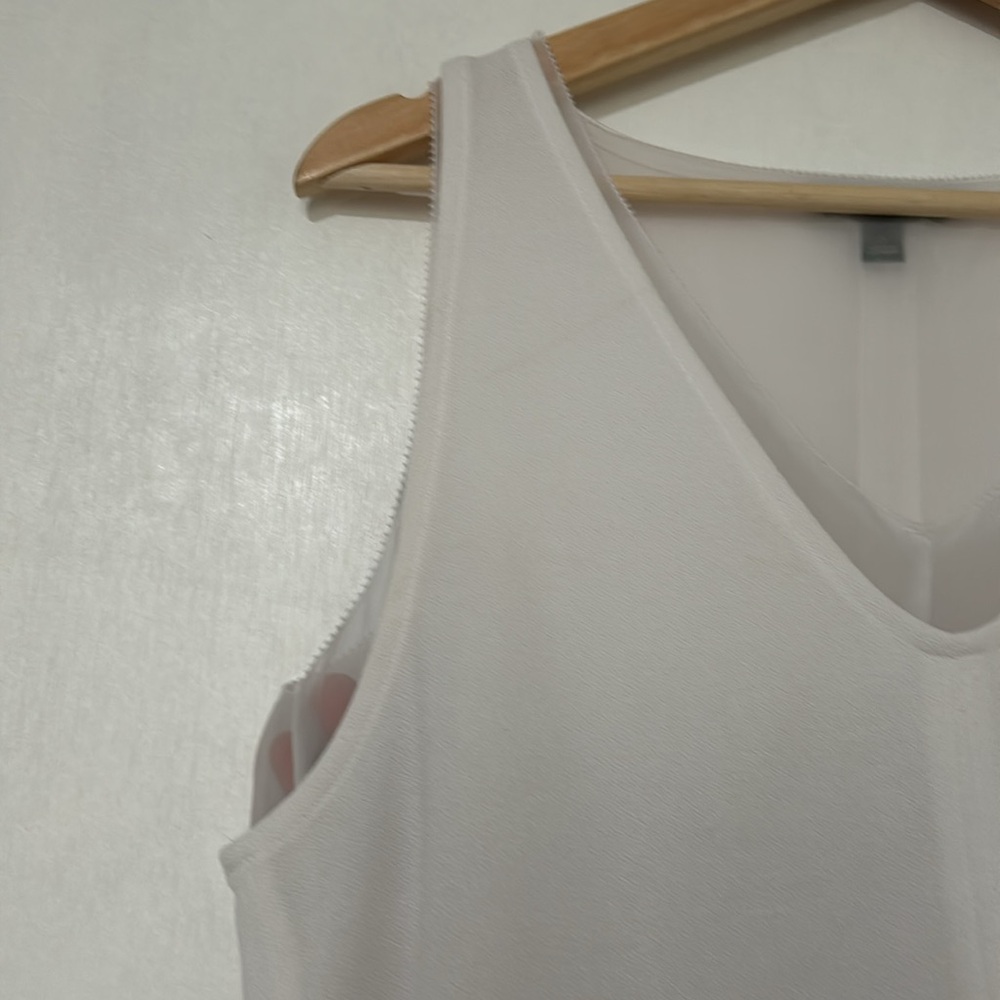 BANANA REPUBLIC WOMENS SLEEVELESS BLOUSE WHITE  Sz SMALL - Picture 5 of 10
